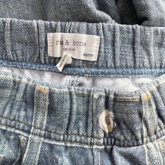 Rag & Bone Miramar Sweatpant Jean Joggers Light Wash Blue XXS - Picture 8 of 13
